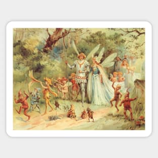 Vintage Fairy Tales, Thumbelina's Wedding to Prince Sticker